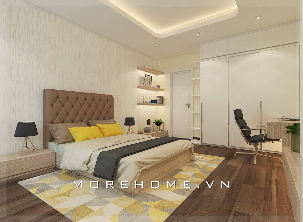 Giường ngủ chung cư hiện đại